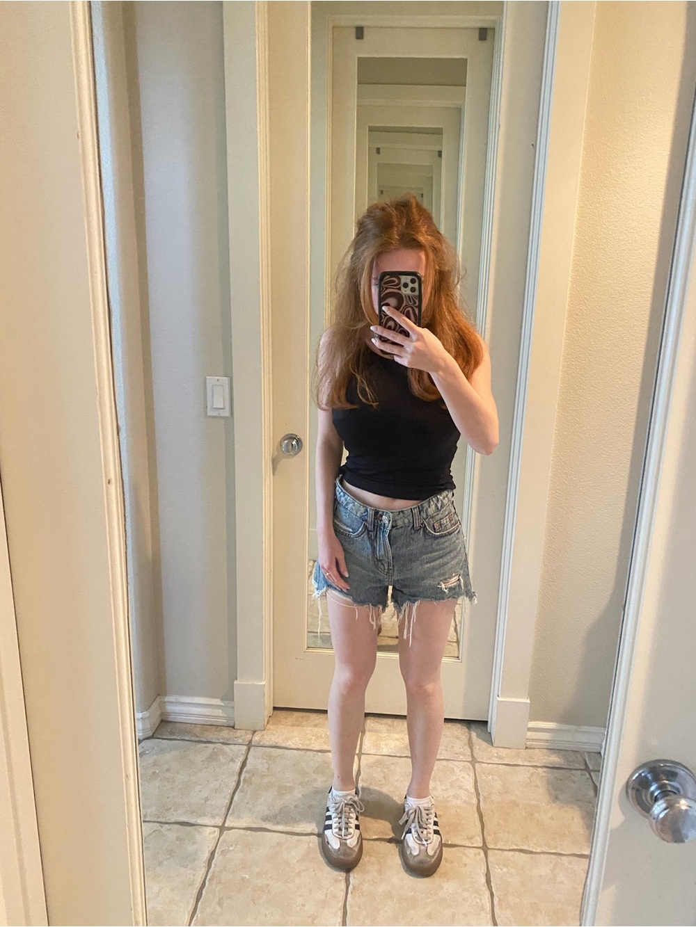 wild fable Distressed Light Blue Denim Jean Shorts